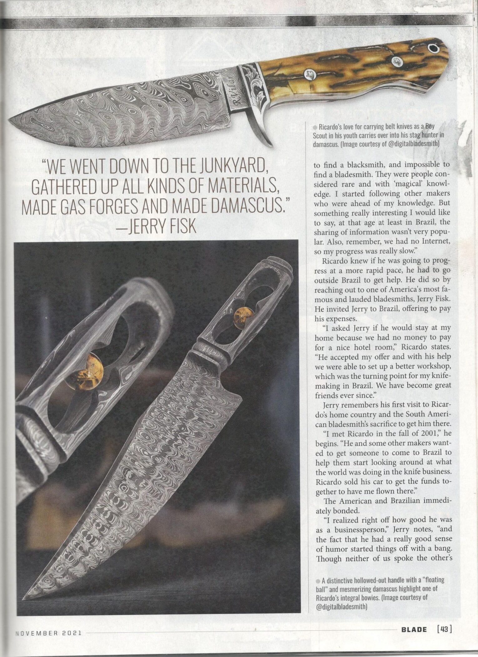Blade Magazine Feature